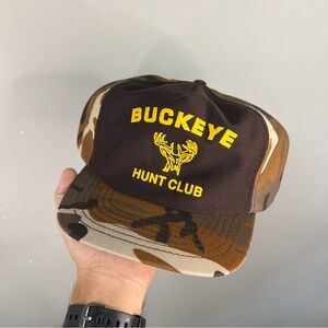 Vintage Buckeye Hunt Club Camo Snapback